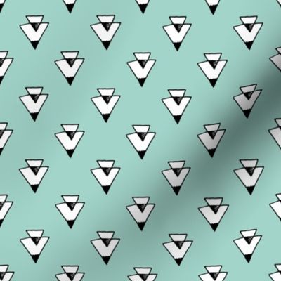 triangles // mint southwest triangles kids coordinate baby nursery simple