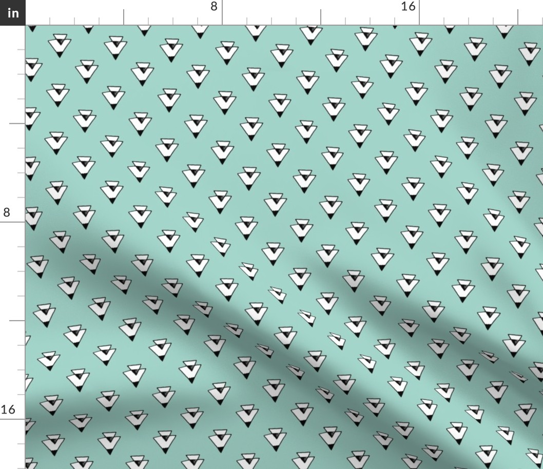 triangles // mint southwest triangles kids coordinate baby nursery simple