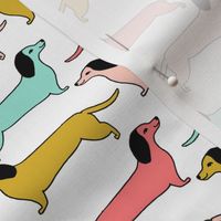 dachshunds // dogs dog pet puppy dachshund fabric dog sweet dog design girls