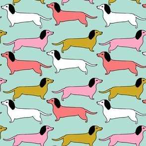 dachshunds // dogs dog puppy love sweet wiener dogs weiner dogs puppy fabric