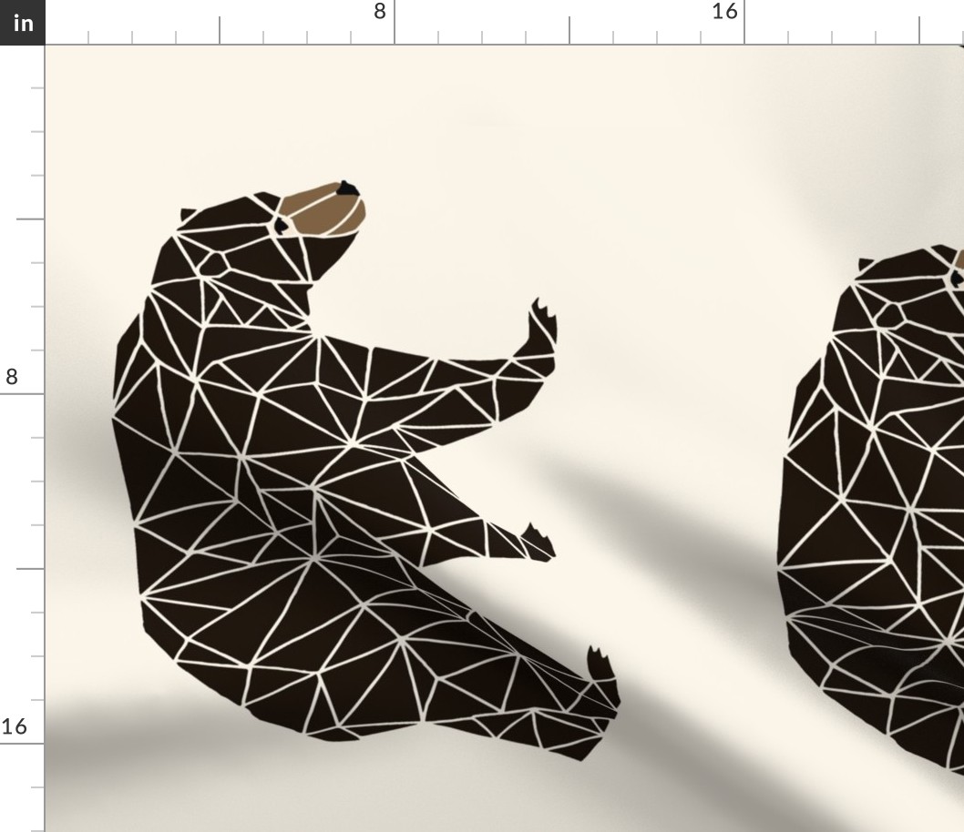 geo bear // plush plushie cut and sew bear cute bears geometric andrea lauren