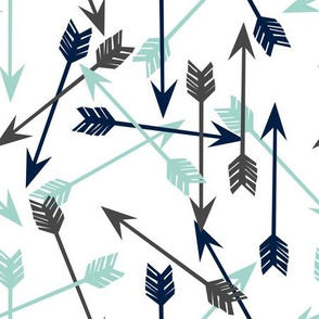 arrows // navy mint light grey boys kids nursery sweet nursery baby