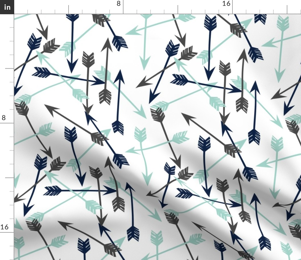 arrows // navy mint light grey boys kids nursery sweet nursery baby