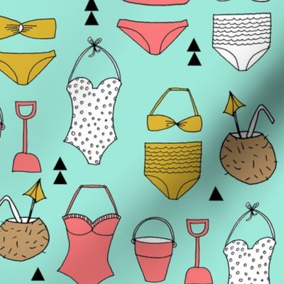 beach // summer swim suit bathing suit swimming bikini cute girls beach ball