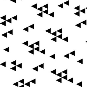 triangles // simple tri black and white railroad nursery simple minimal design
