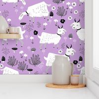 goats // pastel purple farm farm animal cute animal pastel purple spring easter lavender