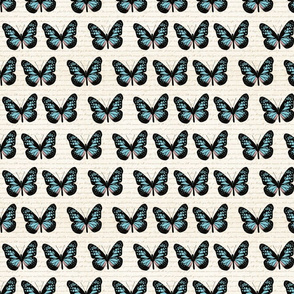 Butterflies in a row small