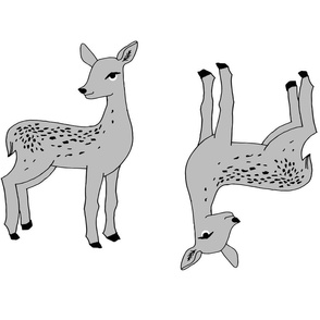 deer // plush deer grey two deer per FQ 