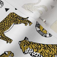 lions and tigers // cats safari animals cute geo geometric tigers