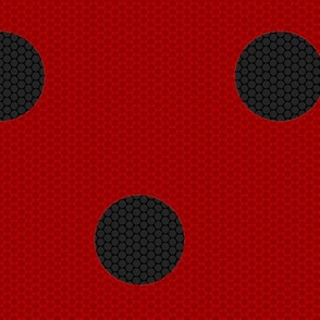 Ladybug Fabric 2.25" Spots