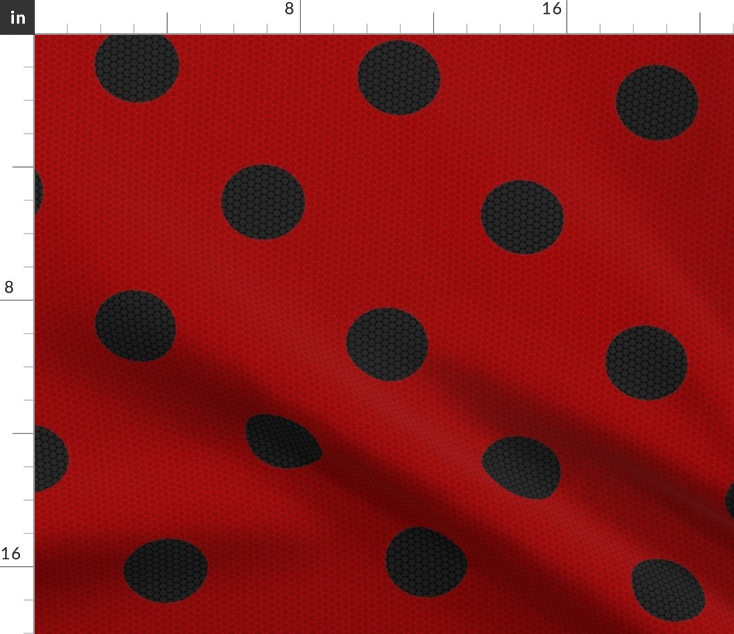 Ladybug Fabric 2.25" Spots