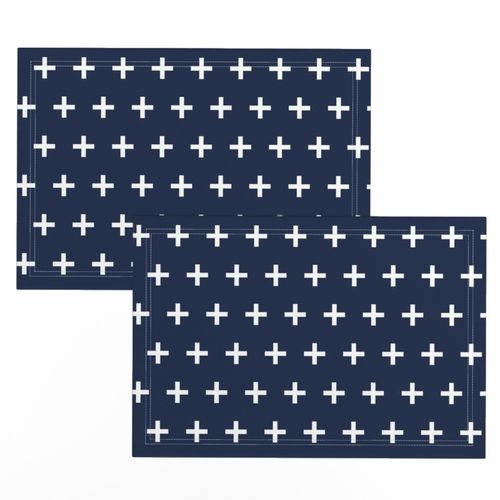 swiss cross // navy blue swiss cross plus plus sign swiss crosses