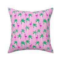 palm trees // palms palm print tropical pink flamingo kids summer exotic