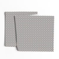 Peach Polka dot on grey