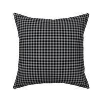 black and grey gingham, 1/4" squares 