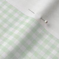 cucumber and white gingham, 1/4" squares 