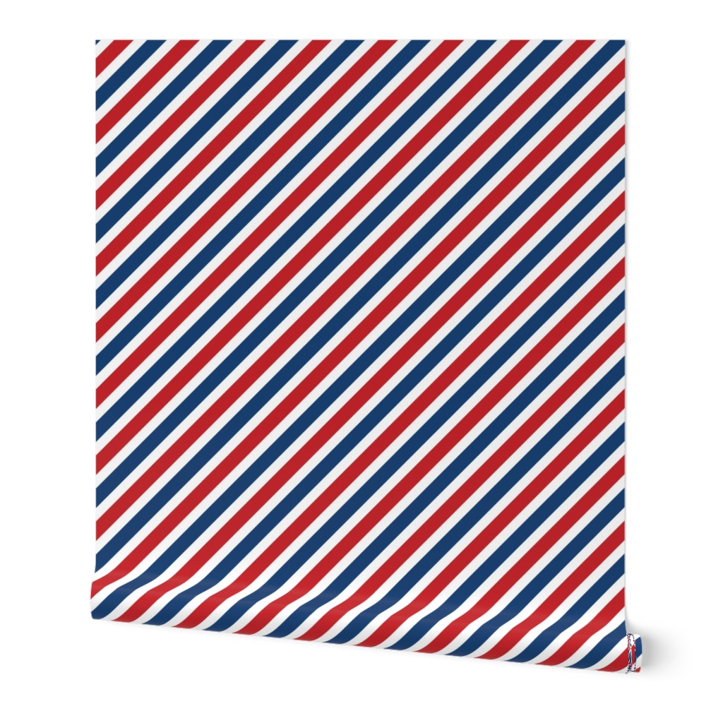 1" American Stripes // Diagonal