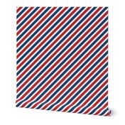 1" American Stripes // Diagonal