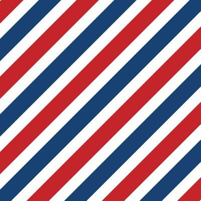 1" American Stripes // Diagonal