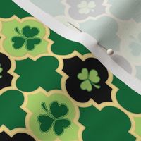 Quatrefoil Irish Shamrocks