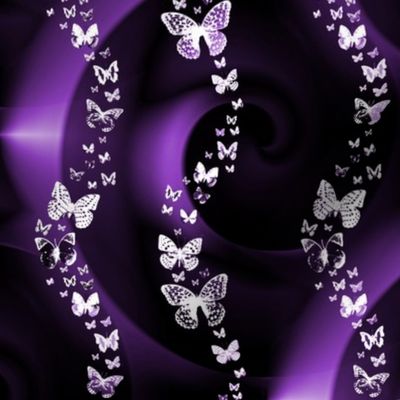 Purple Butterfly Swirl