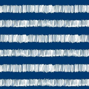 terry cloth towel stripe in nautical navy blue