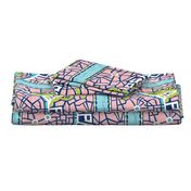 J'adore Paris Tea Towel - Map Eiffel Tower