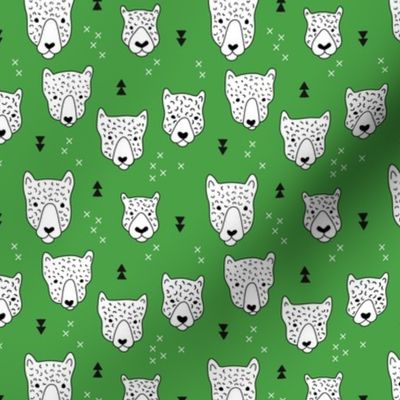 Geometric safari leopard cute woodland animals forest fall XS