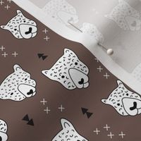 Geometric safari leopard cute woodland animals forest fall XS