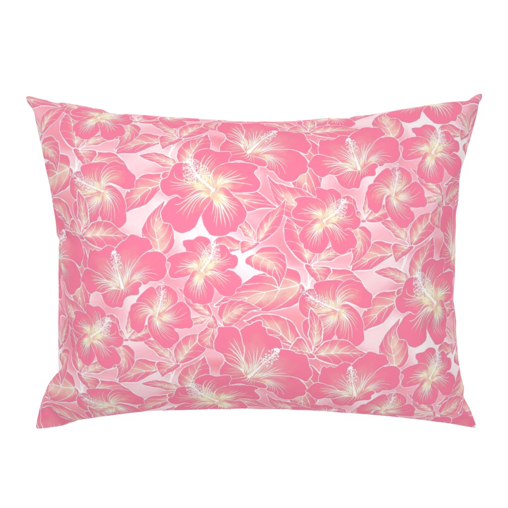 Hibiscus Batik Peach on Tie Dye 300L