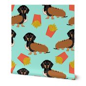 dachshund hot dog and fries food funny dog costume cute dog wiener dog 