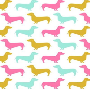 dachshunds dog cute pet dogs sweet pet pink mint gold girls sweet dogs