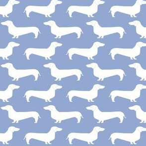 dachshunds blue silhouette dog dogs pet dogs cute blue nursery baby periwinkle sweet pastel dog