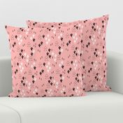 Geometric cactus scandinavian trend triangle design soft pink for girls