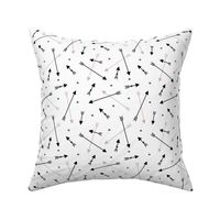 geometric indian summer arrows trendy gender neutral illustration black and white