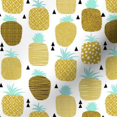 pineapple summer spring fruit triangle texture