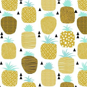 pineapple summer spring fruit triangle texture