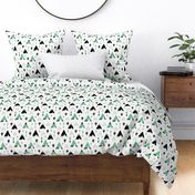 Teepee tent arrows and cactus garden cool kids geometric scandinavian style print gender neutral mint