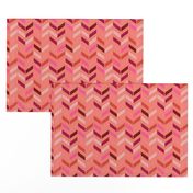 Coral Herringbone