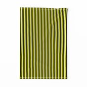 Quarter Inch Yellow and Black Vertical Stripes 