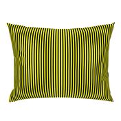 Quarter Inch Yellow and Black Vertical Stripes 