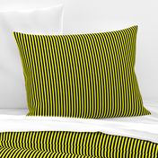 Quarter Inch Yellow and Black Vertical Stripes 