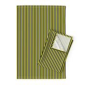 Quarter Inch Yellow and Black Vertical Stripes 