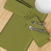 Quarter Inch Yellow and Black Vertical Stripes 