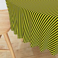 Quarter Inch Yellow and Black Vertical Stripes 