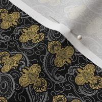 Fleur de Paisley - black and gold ©2011 