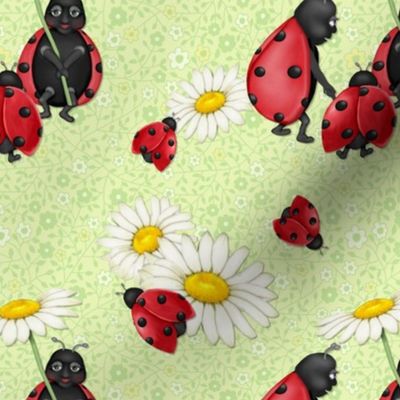 Ladybug Stroll - green