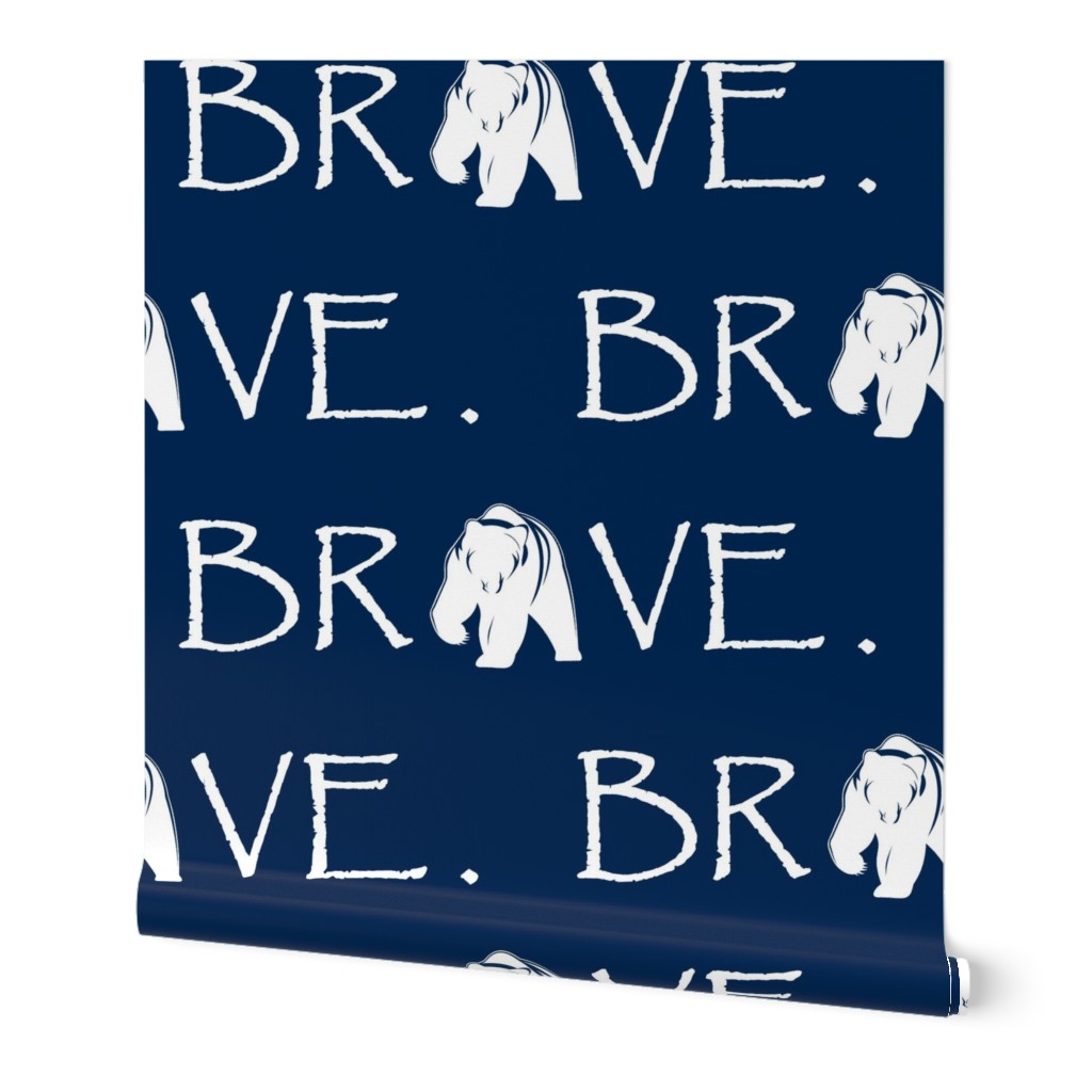 Brave Bear // indigo