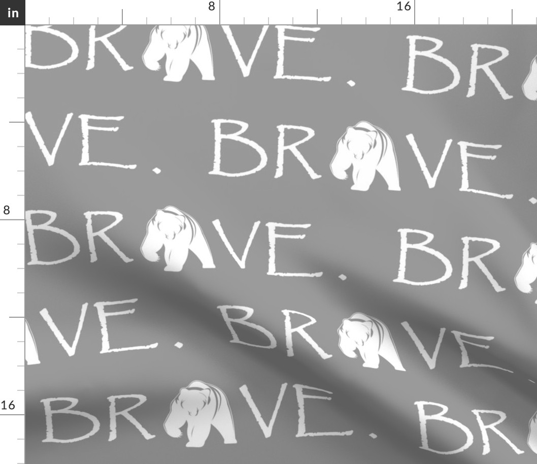 Brave Bear // grey