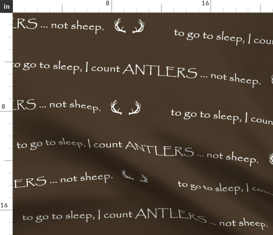 count antlers // crib sheet- bark